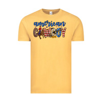 Vintage Mustard American cowboy Vintage Tee - Zillion Design Studio