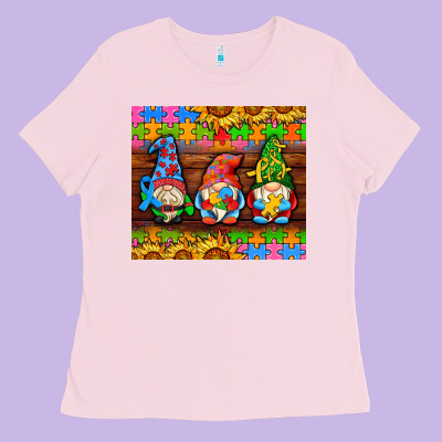 Autism Gnomes Ladies Tee Designed By Adodesignshop