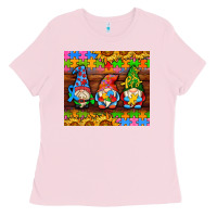Bubblegum Pink autism gnomes Ladies Tee - AdoDesignShop