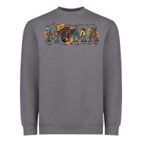 Storm Mama with highland cow Heavyweight Sweatshirt - RanaPortraitStore