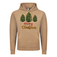 Vintage Coffee merry christmas trees Vintage Hoodie - RanaPortraitStore