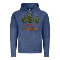 Vintage Denim merry christmas trees Vintage Hoodie - RanaPortraitStore