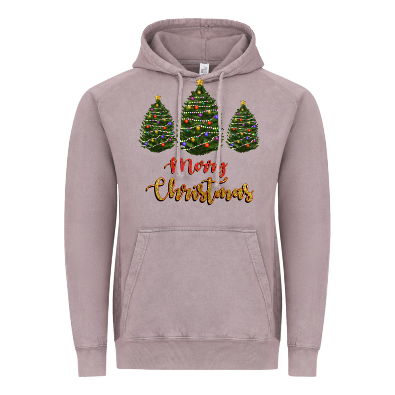 Merry Christmas Trees Vintage Hoodie by RanaPortraitStore | Teevron