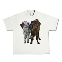 Pistachio two heifer cows Urban Heavy Tee - RanaPortraitStore
