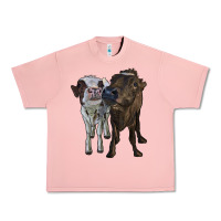 Salmon two heifer cows Urban Heavy Tee - RanaPortraitStore