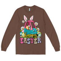 Chestnut Happy Easter toddler car Long Sleeve Tee - OliviaCreatesArt