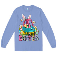 Colony Blue Happy Easter toddler car Long Sleeve Tee - OliviaCreatesArt