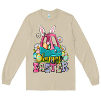 Mushroom Happy Easter toddler car Long Sleeve Tee - OliviaCreatesArt
