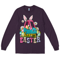 Plum Happy Easter toddler car Long Sleeve Tee - OliviaCreatesArt