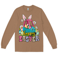 Toasted Coconut Happy Easter toddler car Long Sleeve Tee - OliviaCreatesArt