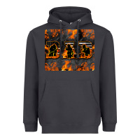 Smoke American Firefighter Dad Heavyweight Hoodie - LillyAllenDesigns