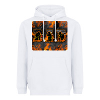 White American Firefighter Dad Heavyweight Hoodie - LillyAllenDesigns