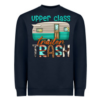 Navy upper class trailer trash Heavyweight Sweatshirt - texasbilliewilder
