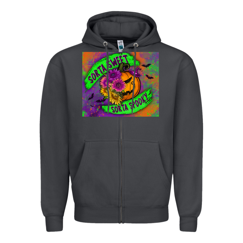 Sorta Sweet Sorta Spooky Mousepad Zipper Hoodie by BundleAndBundleShop | Teevron