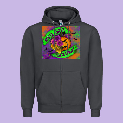 Sorta Sweet Sorta Spooky Mousepad Zipper Hoodie Designed By Bundleandbundleshop