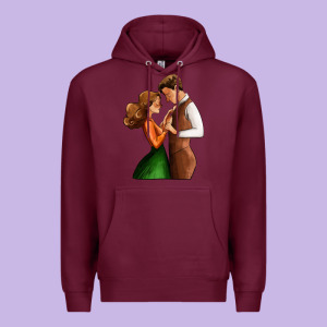Valentines Day Couple Premium Hoodie Designed By Adodesignshop