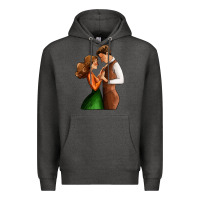 Charcoal Heather valentines day couple Premium Hoodie - AdoDesignShop