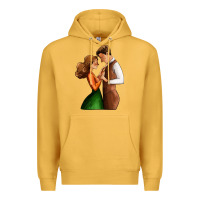 Mustard valentines day couple Premium Hoodie - AdoDesignShop