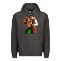Smoke valentines day couple Premium Hoodie - AdoDesignShop