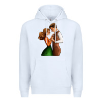 White valentines day couple Premium Hoodie - AdoDesignShop