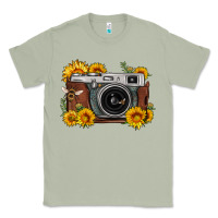 Matcha sunflower bee vintage camera Classic Tee - FaDigitalArtStudio
