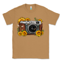 Toasted Coconut sunflower bee vintage camera Classic Tee - FaDigitalArtStudio