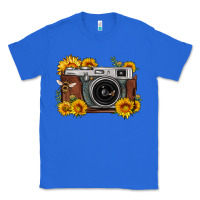 True Royal sunflower bee vintage camera Classic Tee - FaDigitalArtStudio