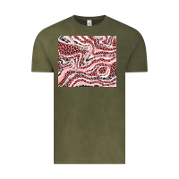 Vintage Olive pinky leopard and cowhide valentine's day Vintage Tee - RanaPortraitStore