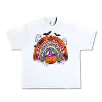 White halloween rainbow Urban Heavy Tee - Zillion Design Studio