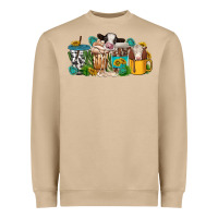Mushroom western cow coffee cup Heavyweight Sweatshirt - texasbilliewilder