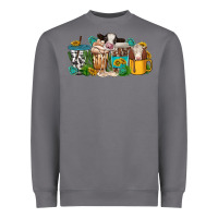 Storm western cow coffee cup Heavyweight Sweatshirt - texasbilliewilder