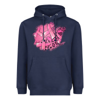 Navy breast cancer patches Heavyweight Hoodie - Jasminsmagicworld