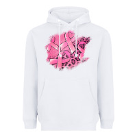 White breast cancer patches Heavyweight Hoodie - Jasminsmagicworld