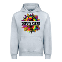 Heather Grey deputy clerk tie dye sunflower Urban Hoodie - Jasminsmagicworld