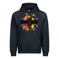 Navy deputy clerk tie dye sunflower Urban Hoodie - Jasminsmagicworld