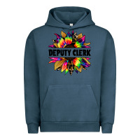 Pigment Midnight Navy deputy clerk tie dye sunflower Urban Hoodie - Jasminsmagicworld