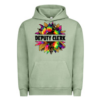 Pigment Oil Green deputy clerk tie dye sunflower Urban Hoodie - Jasminsmagicworld