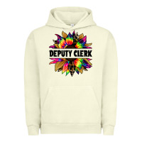 Deputy Clerk Tie Dye Sunflower Urban Hoodie | Teevron