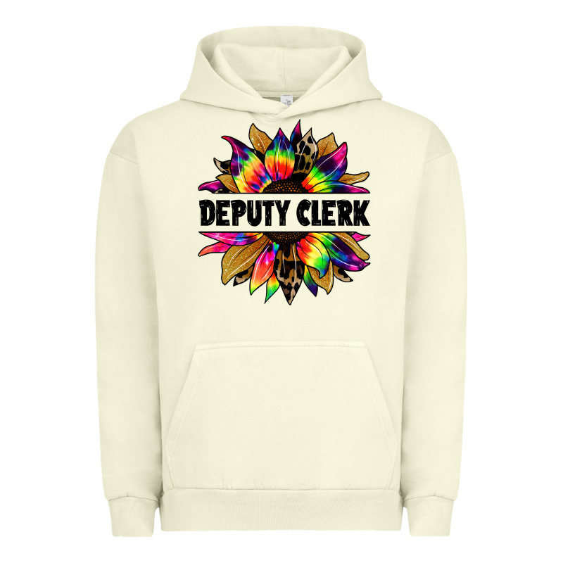 Deputy Clerk Tie Dye Sunflower Urban Hoodie by Jasminsmagicworld | Teevron