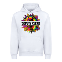 White deputy clerk tie dye sunflower Urban Hoodie - Jasminsmagicworld