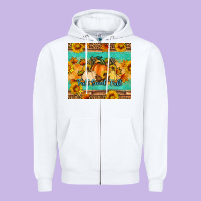 Fall Sweet Fall Zipper Hoodie Designed By Artiststas