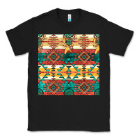 Black native american aztec seamless pattern Classic Tee - BundleAndBundleShop