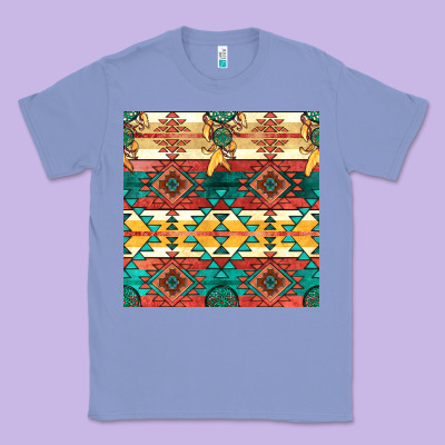 Native American Aztec Seamless Pattern Classic Tee Designed By Bundleandbundleshop