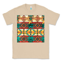 Mushroom native american aztec seamless pattern Classic Tee - BundleAndBundleShop