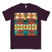 Plum native american aztec seamless pattern Classic Tee - BundleAndBundleShop