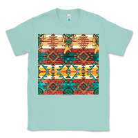 Seafoam native american aztec seamless pattern Classic Tee - BundleAndBundleShop