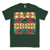 Sports Green native american aztec seamless pattern Classic Tee - BundleAndBundleShop