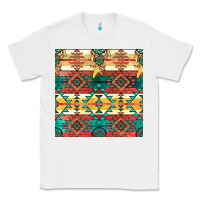 White native american aztec seamless pattern Classic Tee - BundleAndBundleShop