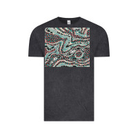 Pink And Turquoise Cowhide And Leopard Vintage Tee | Teevron