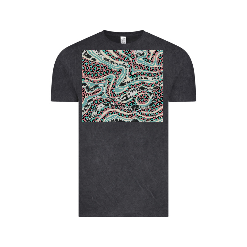 Pink And Turquoise Cowhide And Leopard Vintage Tee by RanaPortraitStore | Teevron